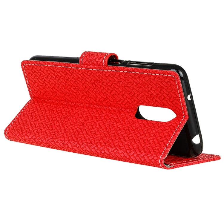 For Vivo X Play 6 Knit Texture Horizontal Flip Leather Case with Holder & Card Slots & Wallet & Photo Frame