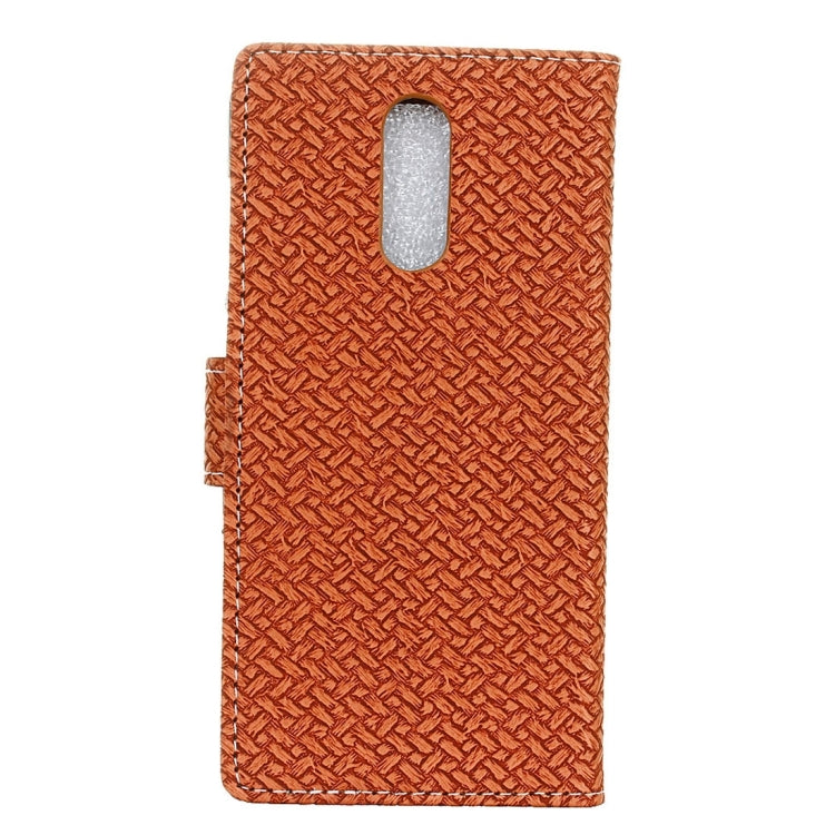 For Vivo X Play 6 Knit Texture Horizontal Flip Leather Case with Holder & Card Slots & Wallet & Photo Frame