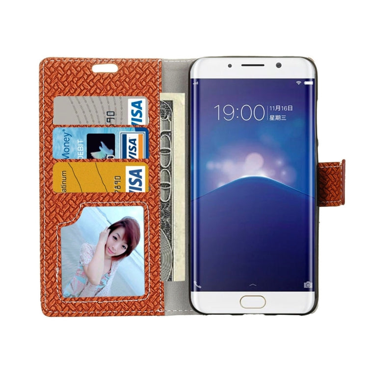 For Vivo X Play 6 Knit Texture Horizontal Flip Leather Case with Holder & Card Slots & Wallet & Photo Frame