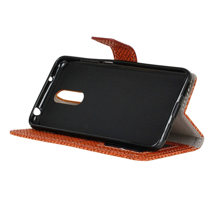 For Vivo X Play 6 Knit Texture Horizontal Flip Leather Case with Holder & Card Slots & Wallet & Photo Frame