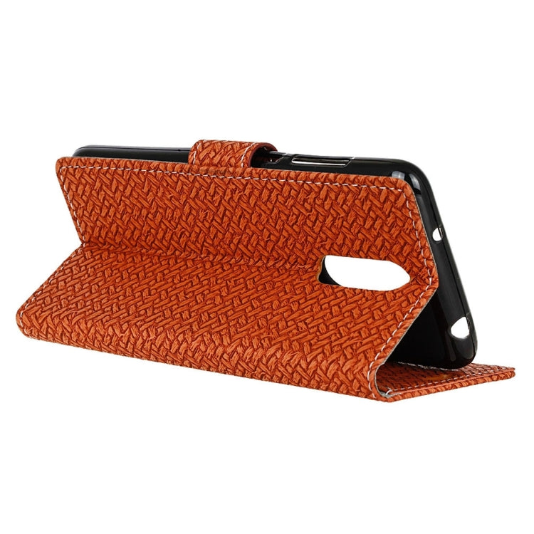 For Vivo X Play 6 Knit Texture Horizontal Flip Leather Case with Holder & Card Slots & Wallet & Photo Frame