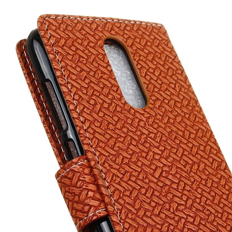 For Vivo X Play 6 Knit Texture Horizontal Flip Leather Case with Holder & Card Slots & Wallet & Photo Frame