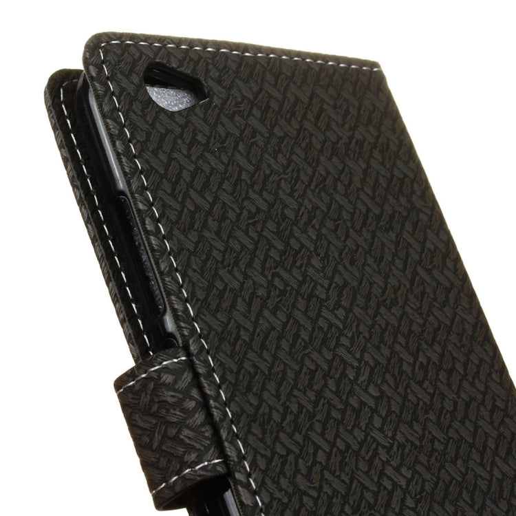 For Vivo X9 Knit Texture Horizontal Flip Leather Case with Holder & Card Slots & Wallet & Photo Frame