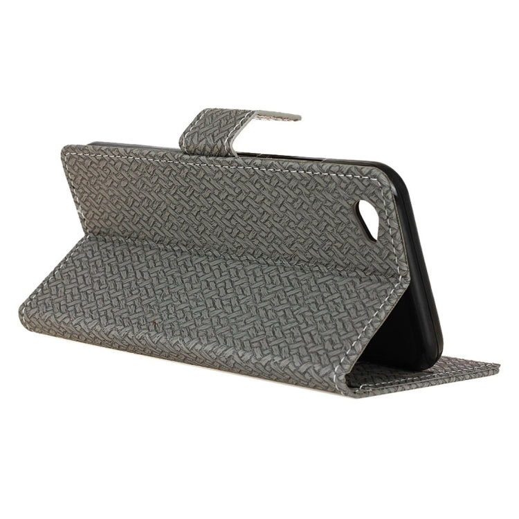 For Vivo X9 Knit Texture Horizontal Flip Leather Case with Holder & Card Slots & Wallet & Photo Frame