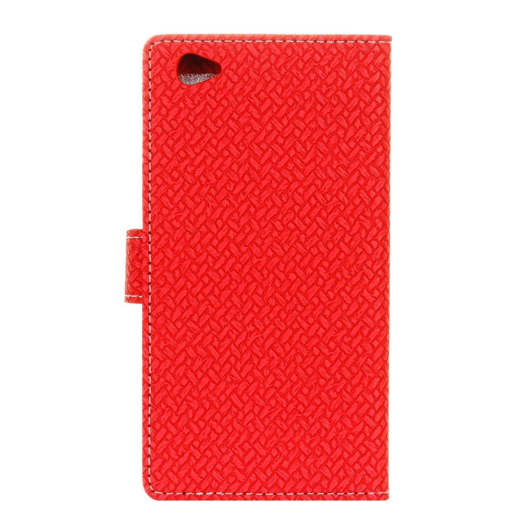 For Vivo X9 Knit Texture Horizontal Flip Leather Case with Holder & Card Slots & Wallet & Photo Frame