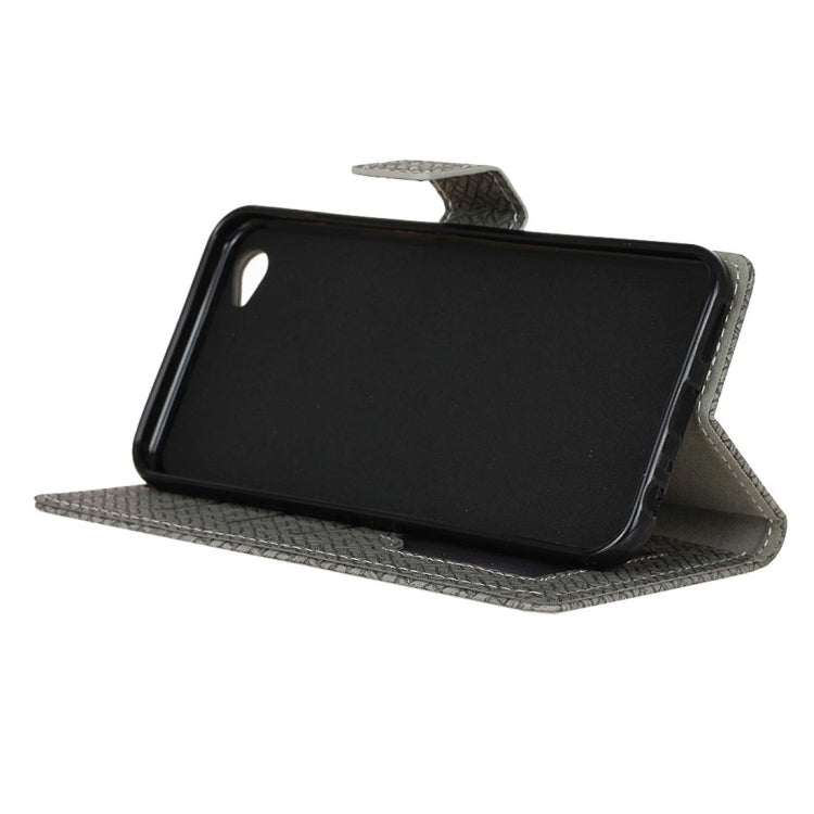 For Vivo Y66 Knit Texture Horizontal Flip Leather Case with Holder & Card Slots & Wallet & Photo Frame