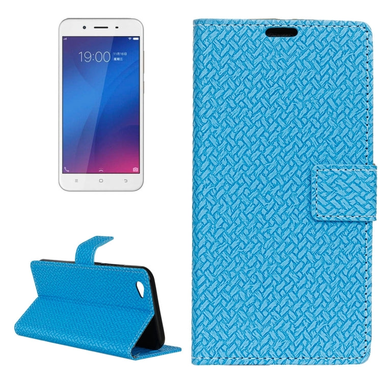 For Vivo Y66 Knit Texture Horizontal Flip Leather Case with Holder & Card Slots & Wallet & Photo Frame