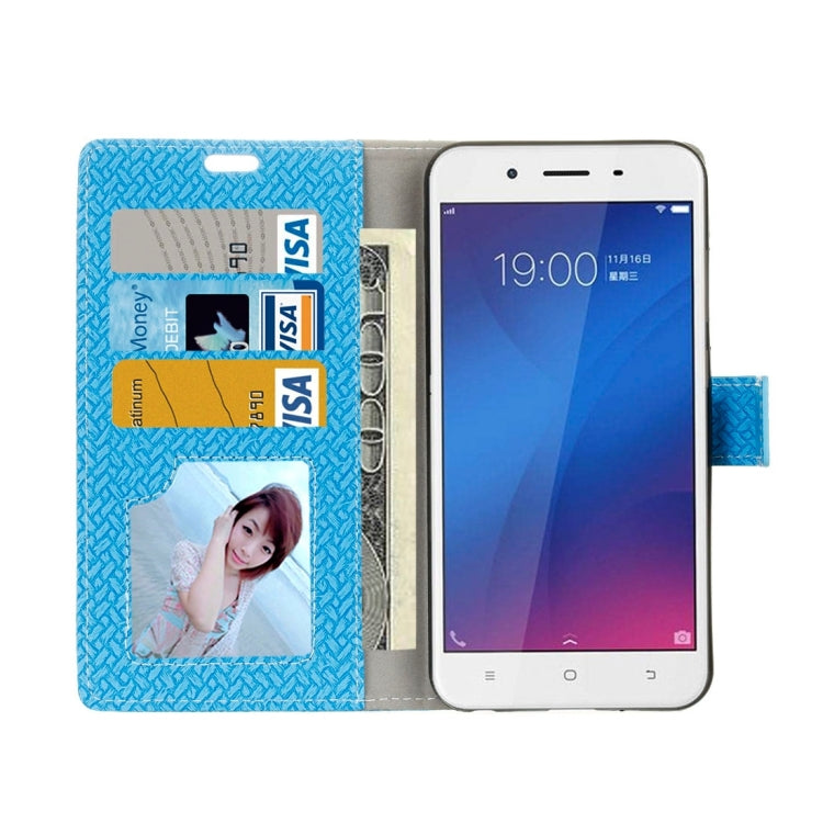 For Vivo Y66 Knit Texture Horizontal Flip Leather Case with Holder & Card Slots & Wallet & Photo Frame