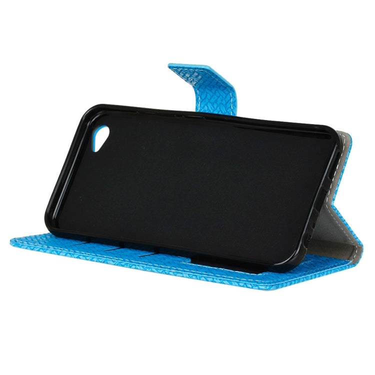 For Vivo Y66 Knit Texture Horizontal Flip Leather Case with Holder & Card Slots & Wallet & Photo Frame