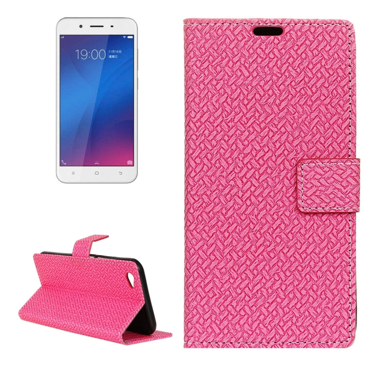 For Vivo Y66 Knit Texture Horizontal Flip Leather Case with Holder & Card Slots & Wallet & Photo Frame