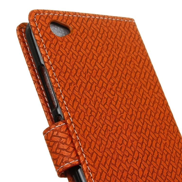 For Vivo Y66 Knit Texture Horizontal Flip Leather Case with Holder & Card Slots & Wallet & Photo Frame