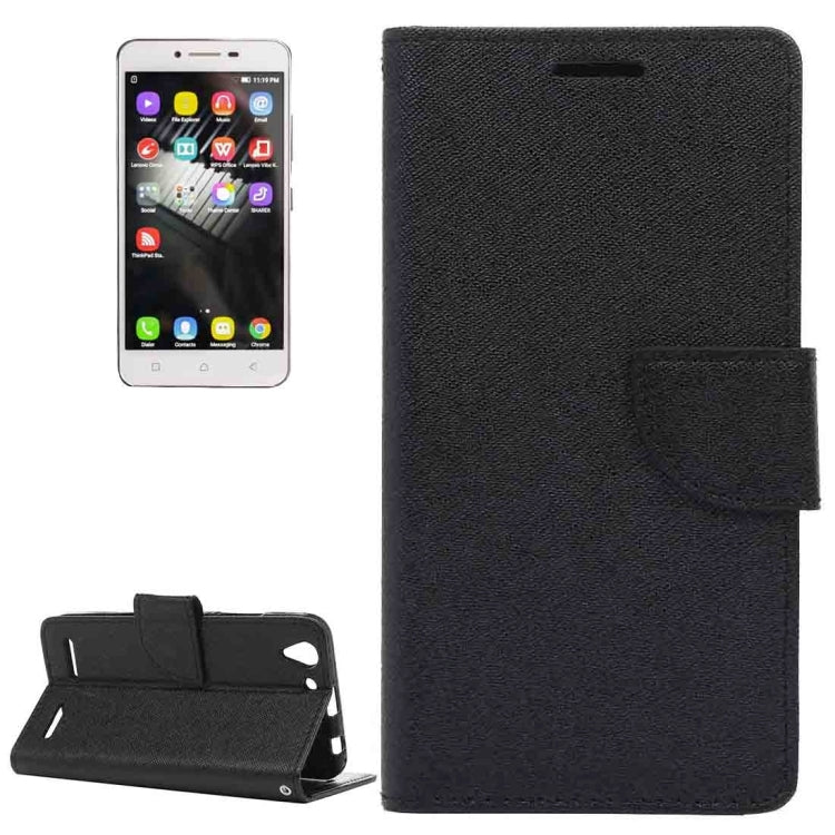 For Lenovo Vibe K5 Cross Texture Leather Case with Holder & Card Slots & Wallet