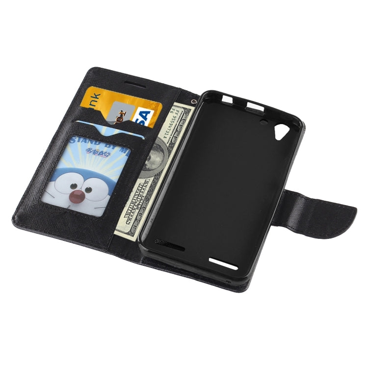 For Lenovo Vibe K5 Cross Texture Leather Case with Holder & Card Slots & Wallet