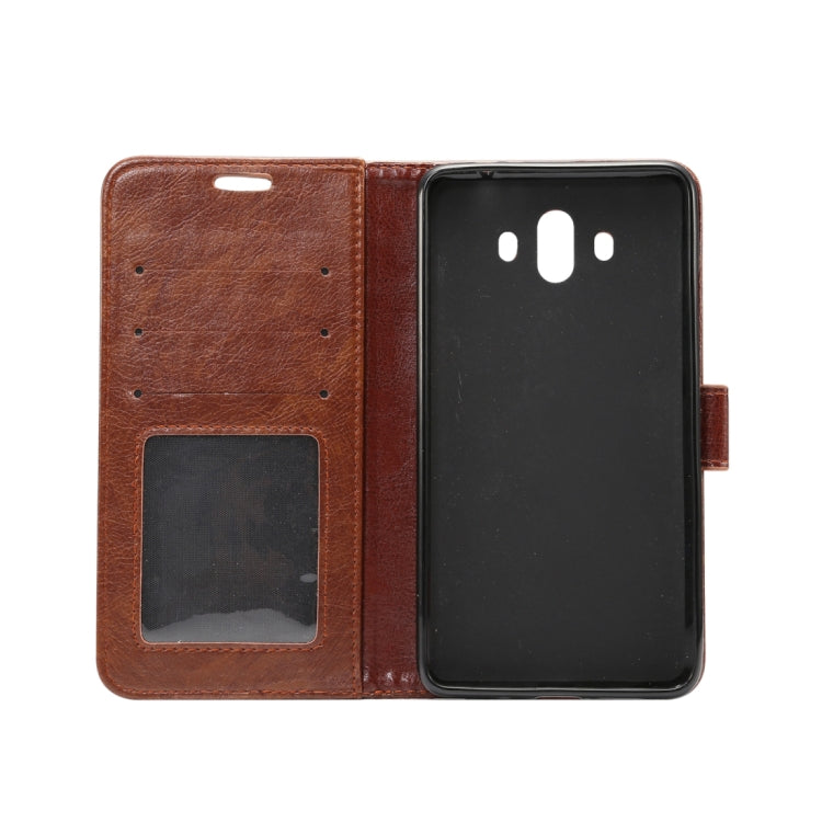 For Huawei Mate 10 Crazy Horse Texture Horizontal Flip Case with Holder & Card Slot & Photo Frame & Wallet
