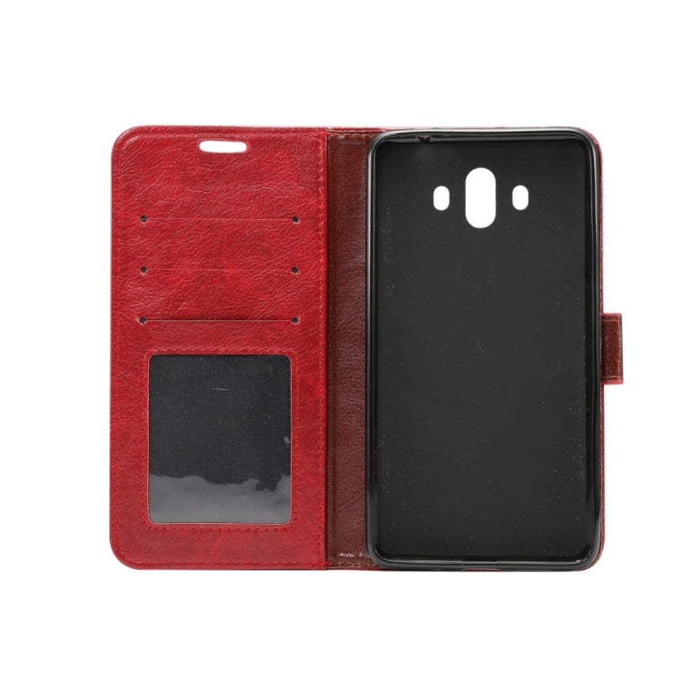 For Huawei Mate 10 Crazy Horse Texture Horizontal Flip Case with Holder & Card Slot & Photo Frame & Wallet