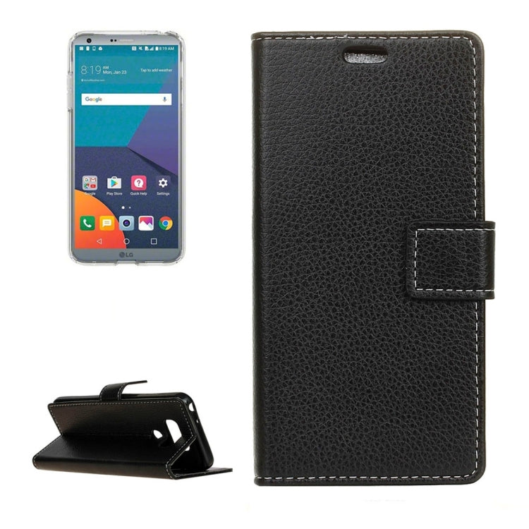 For LG G6 Litchi Texture Horizontal Flip Leather Case with Holder & Card Slots & Wallet & Photo Frame