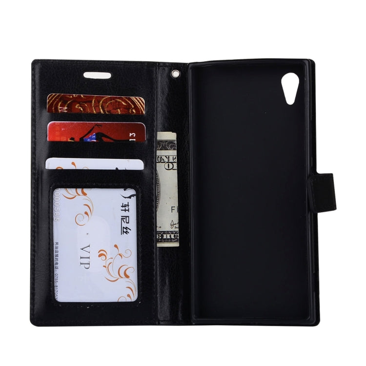 For Sony Xperia L1 Crazy Horse Texture Horizontal Flip Leather Case with Holder & Card Slots & Wallet & Photo Frame