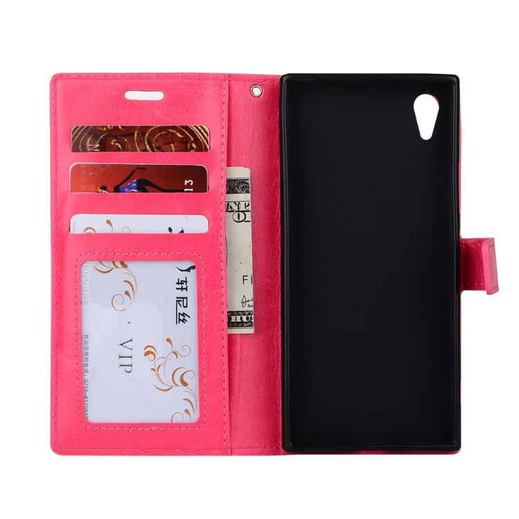 For Sony Xperia L1 Crazy Horse Texture Horizontal Flip Leather Case with Holder & Card Slots & Wallet & Photo Frame