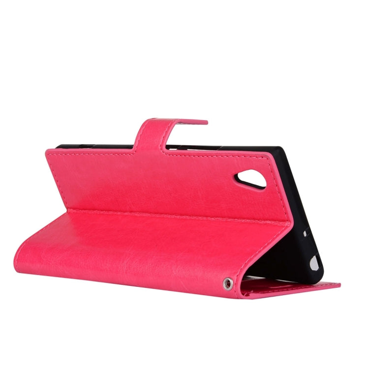 For Sony Xperia L1 Crazy Horse Texture Horizontal Flip Leather Case with Holder & Card Slots & Wallet & Photo Frame