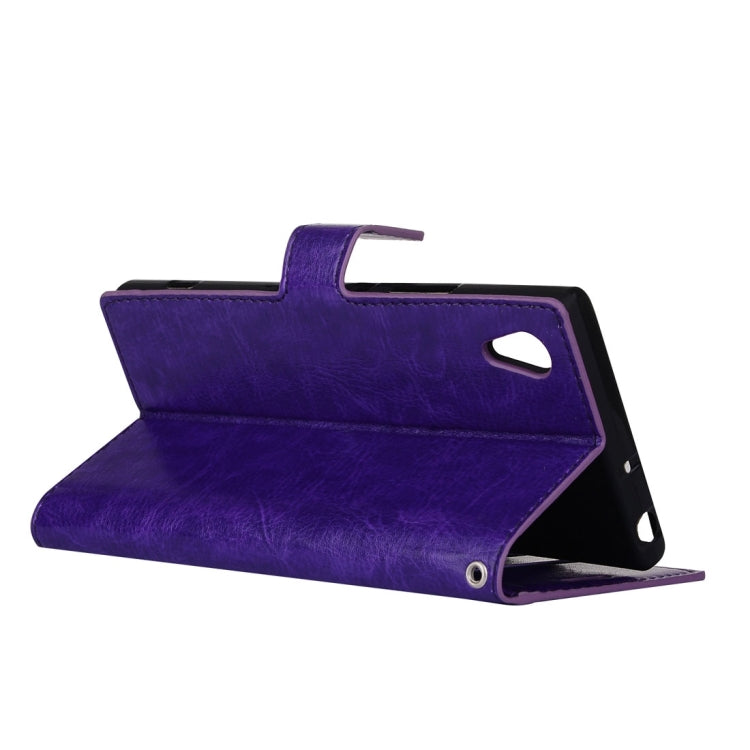 For Sony Xperia L1 Crazy Horse Texture Horizontal Flip Leather Case with Holder & Card Slots & Wallet & Photo Frame