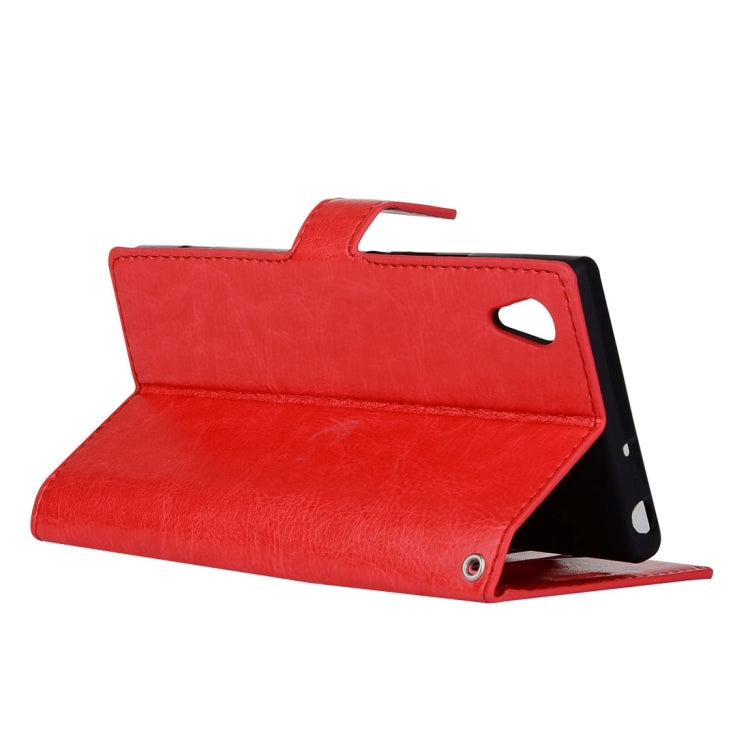 For Sony Xperia L1 Crazy Horse Texture Horizontal Flip Leather Case with Holder & Card Slots & Wallet & Photo Frame