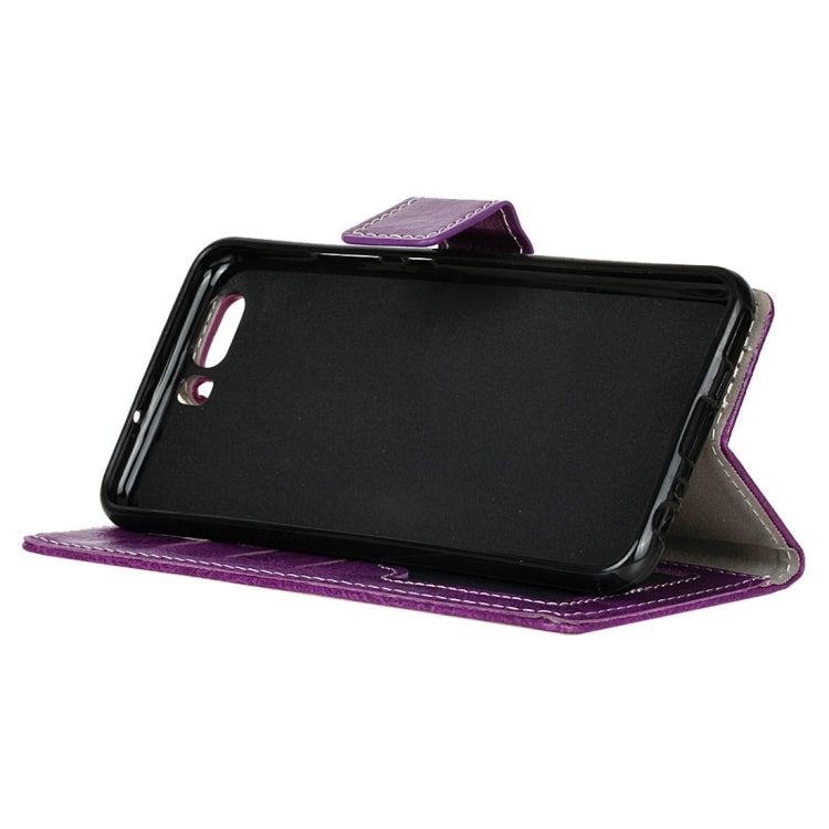 For Huawei P10 Retro Crazy Horse Texture Horizontal Flip Leather Case with Holder & Card Slots & Wallet