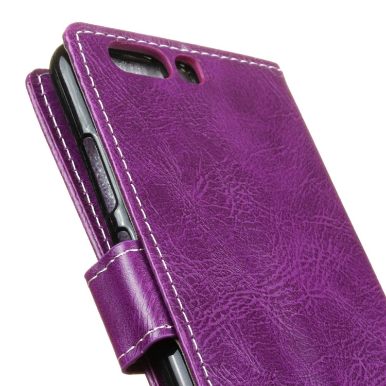 For Huawei P10 Retro Crazy Horse Texture Horizontal Flip Leather Case with Holder & Card Slots & Wallet