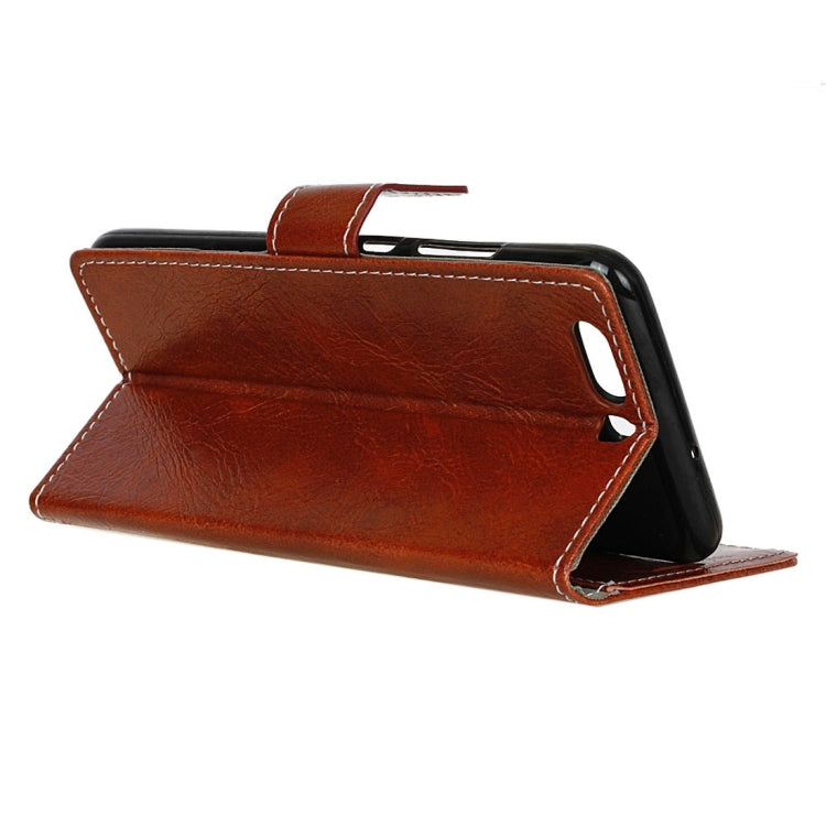 For Huawei P10 Retro Crazy Horse Texture Horizontal Flip Leather Case with Holder & Card Slots & Wallet