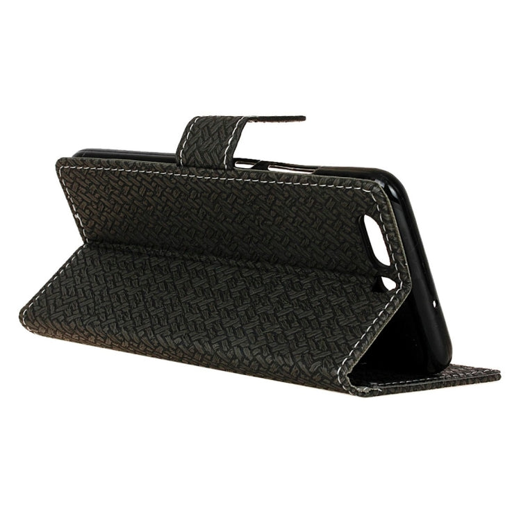 For Huawei P10 Knit Texture Horizontal Flip Leather Case with Holder & Card Slots & Wallet