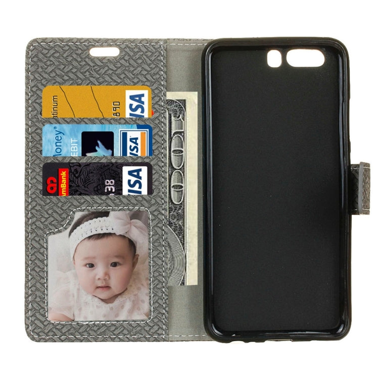 For Huawei P10 Knit Texture Horizontal Flip Leather Case with Holder & Card Slots & Wallet