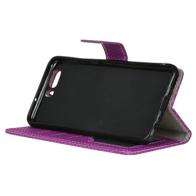 For Huawei P10 Knit Texture Horizontal Flip Leather Case with Holder & Card Slots & Wallet