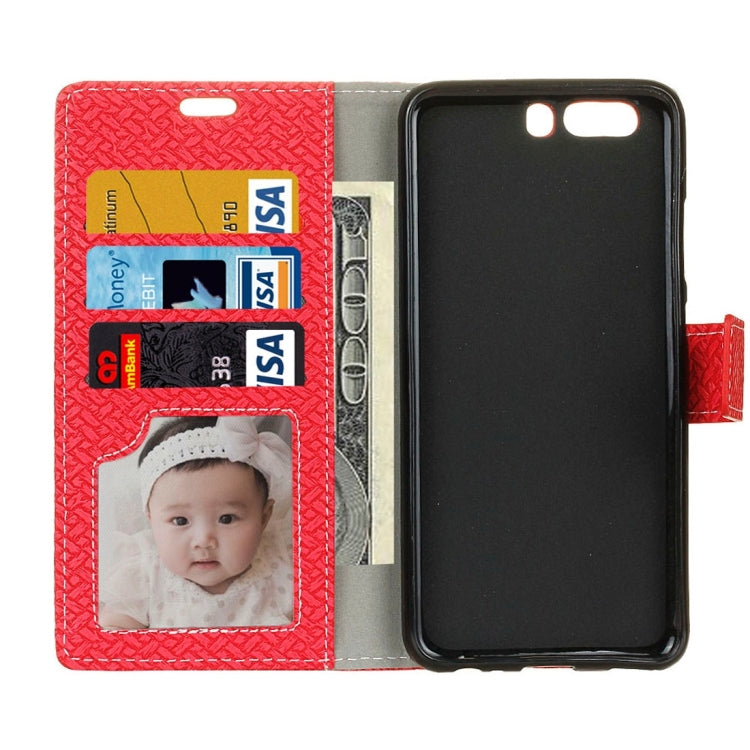 For Huawei P10 Knit Texture Horizontal Flip Leather Case with Holder & Card Slots & Wallet