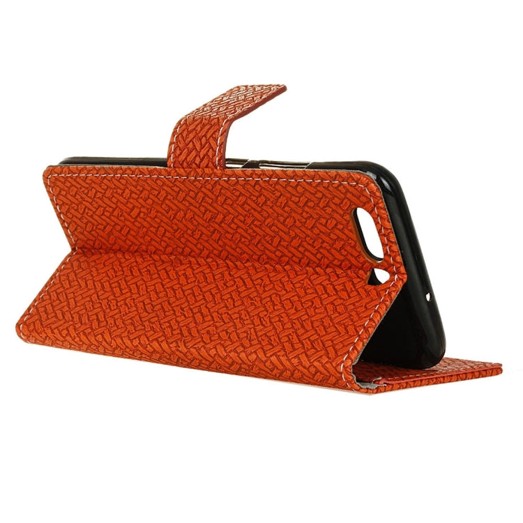 For Huawei P10 Knit Texture Horizontal Flip Leather Case with Holder & Card Slots & Wallet