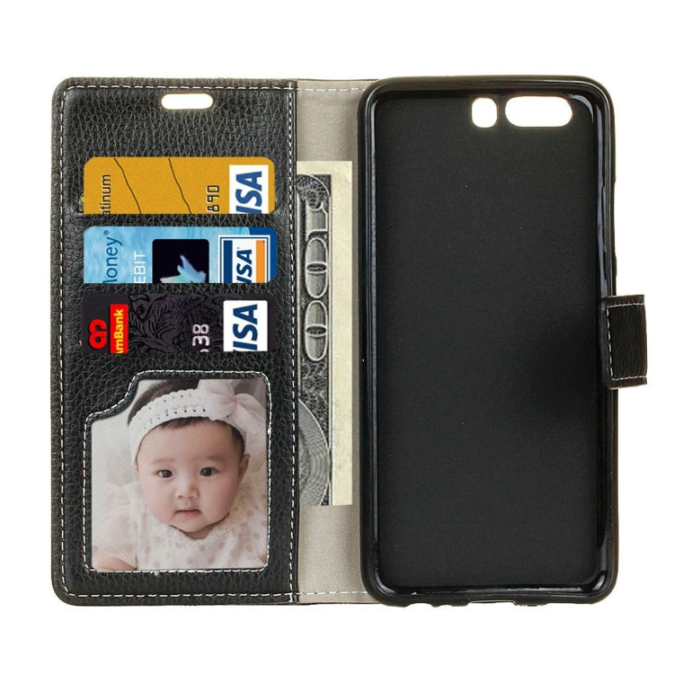 For Huawei P10 Litchi Texture Horizontal Flip Leather Case with Holder & Card Slots & Wallet