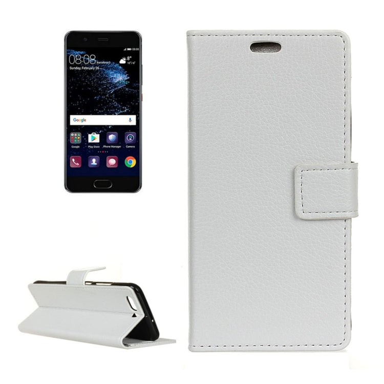 For Huawei P10 Litchi Texture Horizontal Flip Leather Case with Holder & Card Slots & Wallet