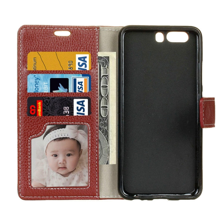 For Huawei P10 Litchi Texture Horizontal Flip Leather Case with Holder & Card Slots & Wallet