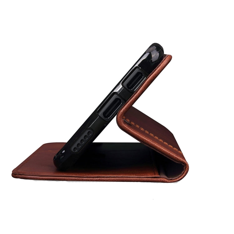 For OnePlus 5 Crazy Horse Texture Horizontal Flip Case with Holder & Card Slot & Wallet