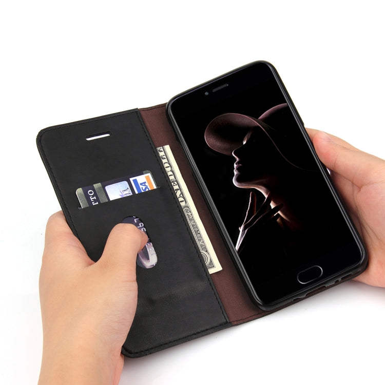 For Huawei P10 Plus Crazy Horse Texture Horizontal Flip Case with Holder & Card Slot & Wallet