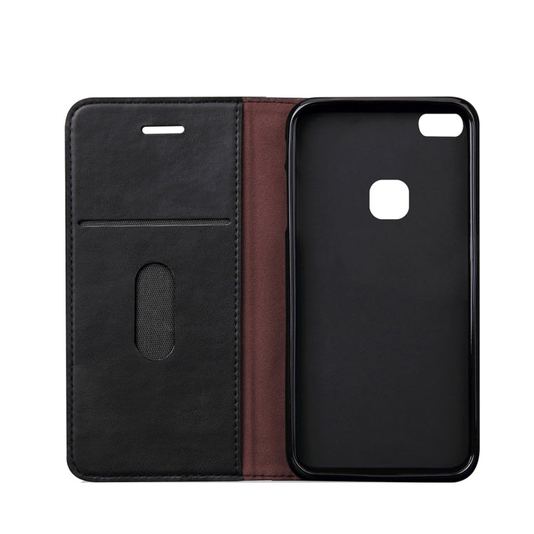 For Huawei P10 Lite Crazy Horse Texture Horizontal Flip Case with Holder & Card Slot & Wallet