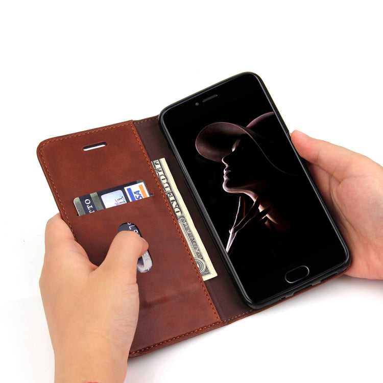 For Huawei P10 Lite Crazy Horse Texture Horizontal Flip Case with Holder & Card Slot & Wallet