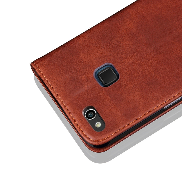 For Huawei P10 Lite Crazy Horse Texture Horizontal Flip Case with Holder & Card Slot & Wallet