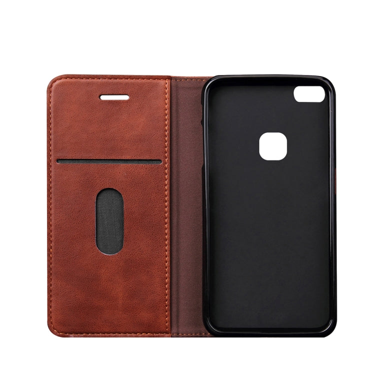 For Huawei P10 Lite Crazy Horse Texture Horizontal Flip Case with Holder & Card Slot & Wallet