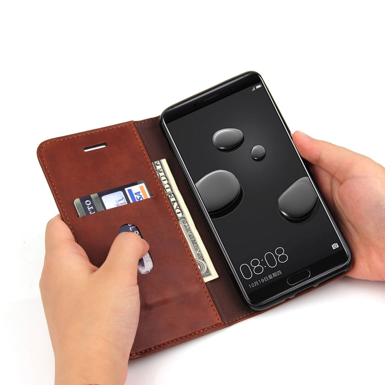 For Huawei Mate 10 Crazy Horse Texture Horizontal Flip Case with Holder & Card Slot & Wallet