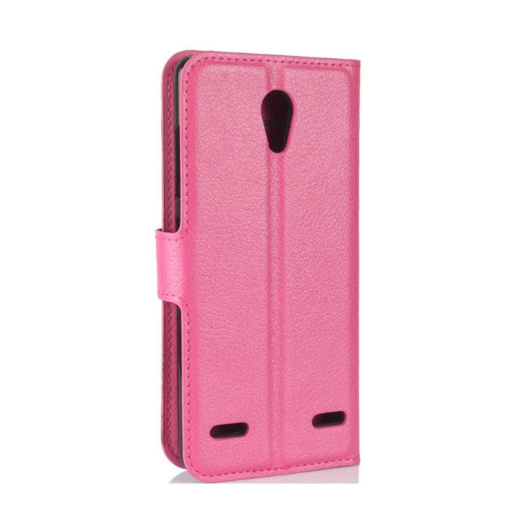 For ZTE Blade A521 Litchi Texture Horizontal Flip Leather Case with Holder & Card Slots & Wallet