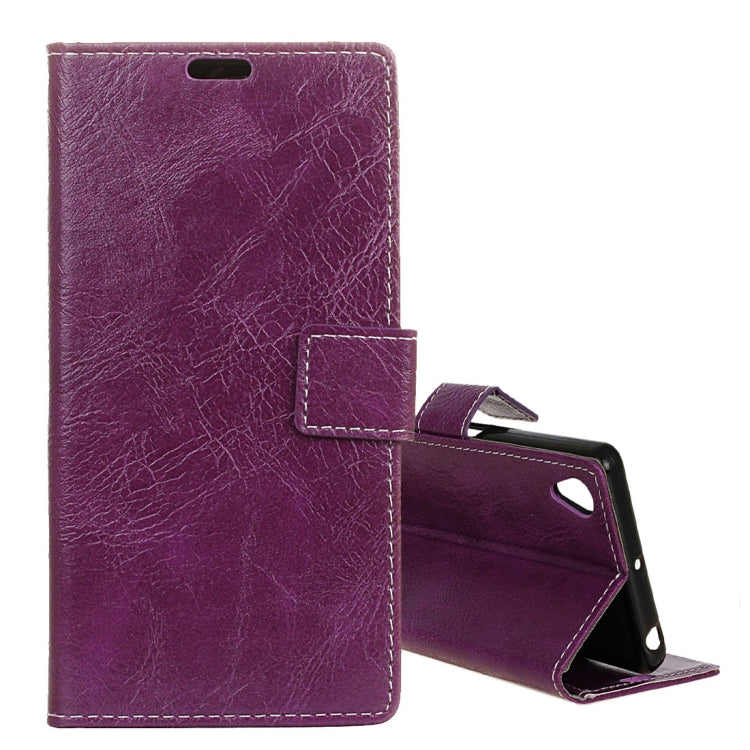 For Sony Xperia XA1 Plus Crazy Horse Texture PU Leather Protection Back Cover Case