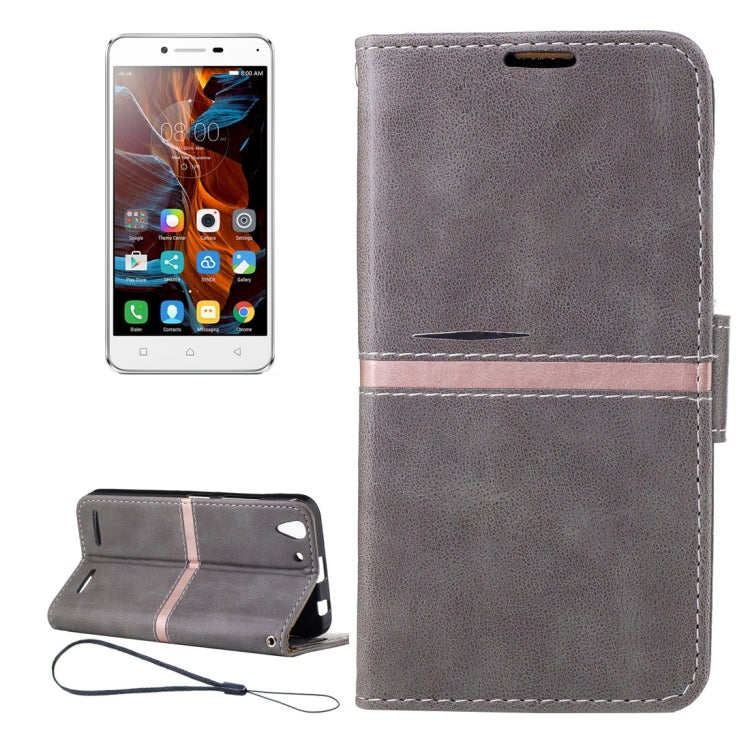 For Lenovo K5 Crazy Horse Texture Horizontal Flip PU Leather Case with Holder & Card Slots & Wallet & Photo Frame & Lanyard