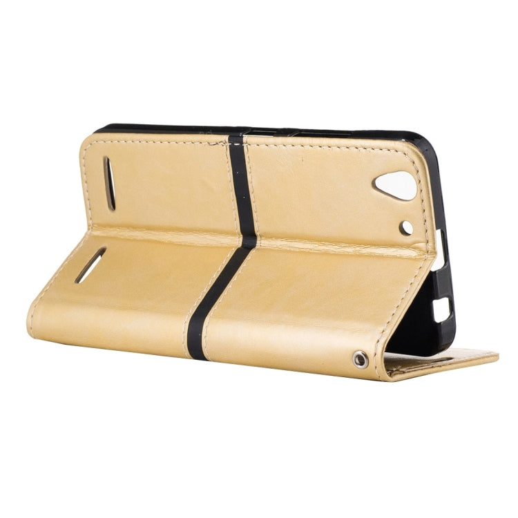 For Lenovo K5 Crazy Horse Texture Horizontal Flip PU Leather Case with Holder & Card Slots & Wallet & Photo Frame & Lanyard