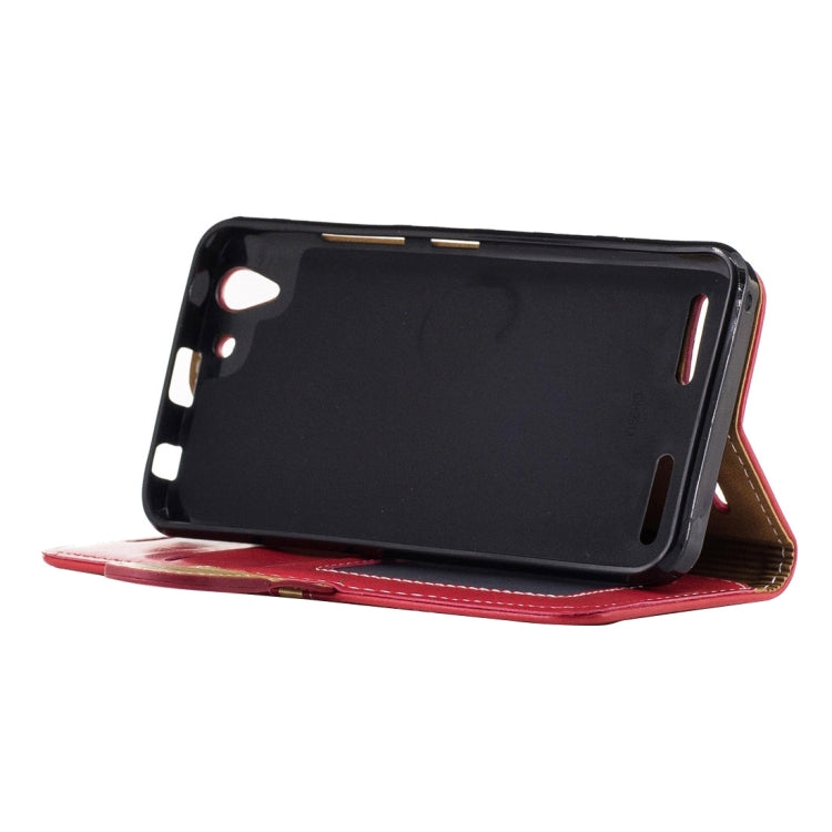 For Lenovo K5 Crazy Horse Texture Horizontal Flip PU Leather Case with Holder & Card Slots & Wallet & Photo Frame & Lanyard