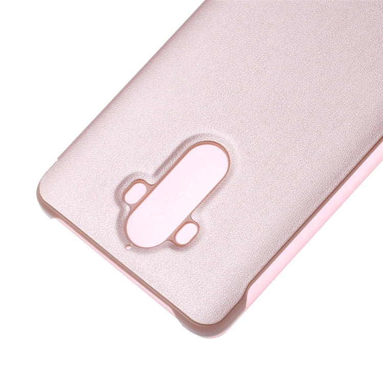 For Huawei Mate 9 Transparent Horizontal Flip Leather Case with Sleep / Wake-up Function