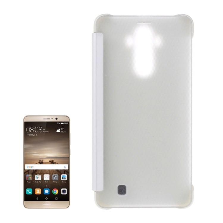 For Huawei Mate 9 Transparent Horizontal Flip Leather Case with Sleep / Wake-up Function